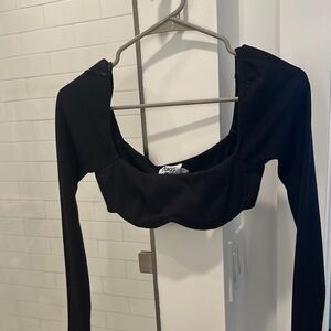 Princess Polly Black Cut Out Fitted Bodysuit